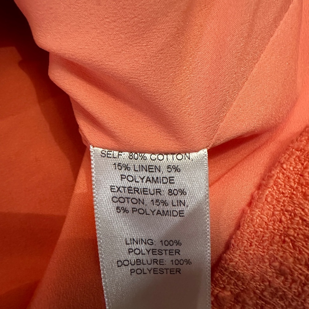 NWT New Carolina Herrera Strapless Embroidered Mini Dress in Sunset Pink Size 6 - Picture 7 of 11